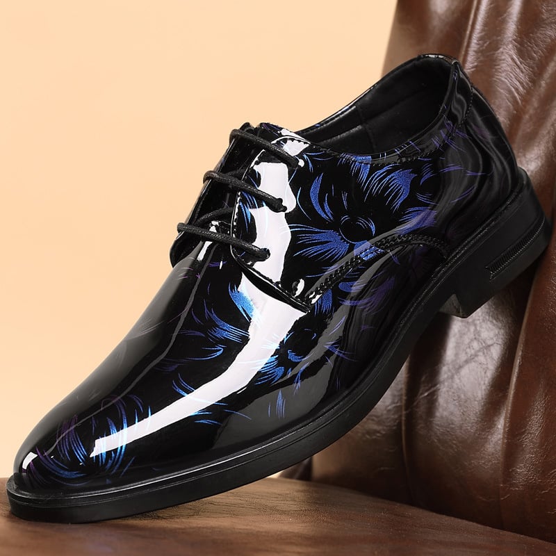 Zapatos petal diseño cuero para hombre