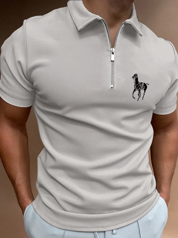 Casual cierre Polo para hombre
