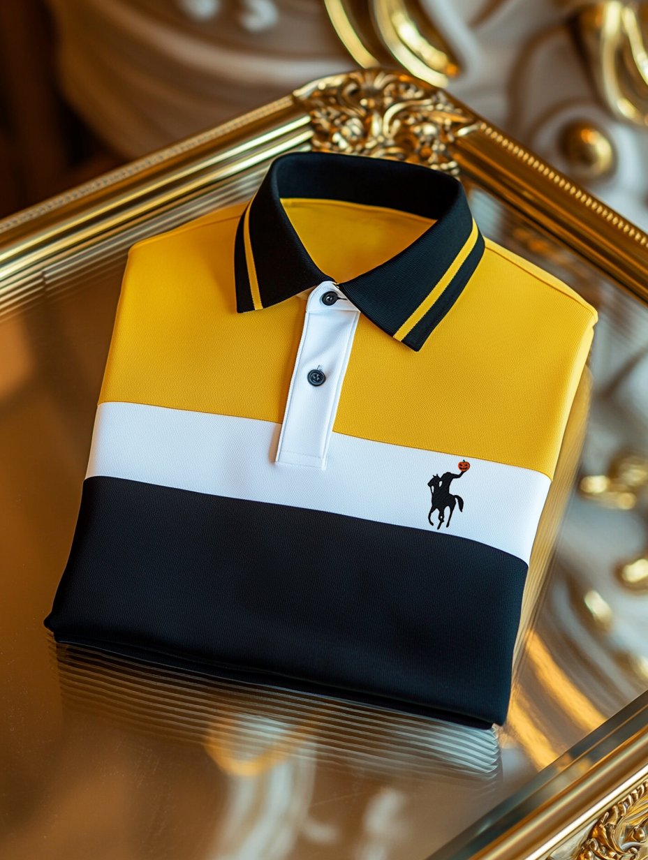 Camisa polo ejecutivo casual con botones de manga corta para hombre