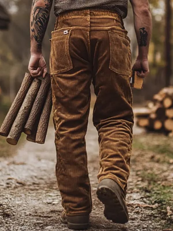 Vintage Multi-bolsillo para exterior Overalls para hombre