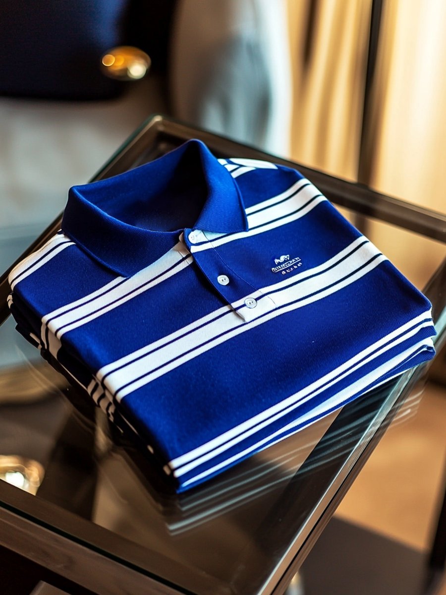 Camisa polo vintage ejecutivo de manga larga para hombre