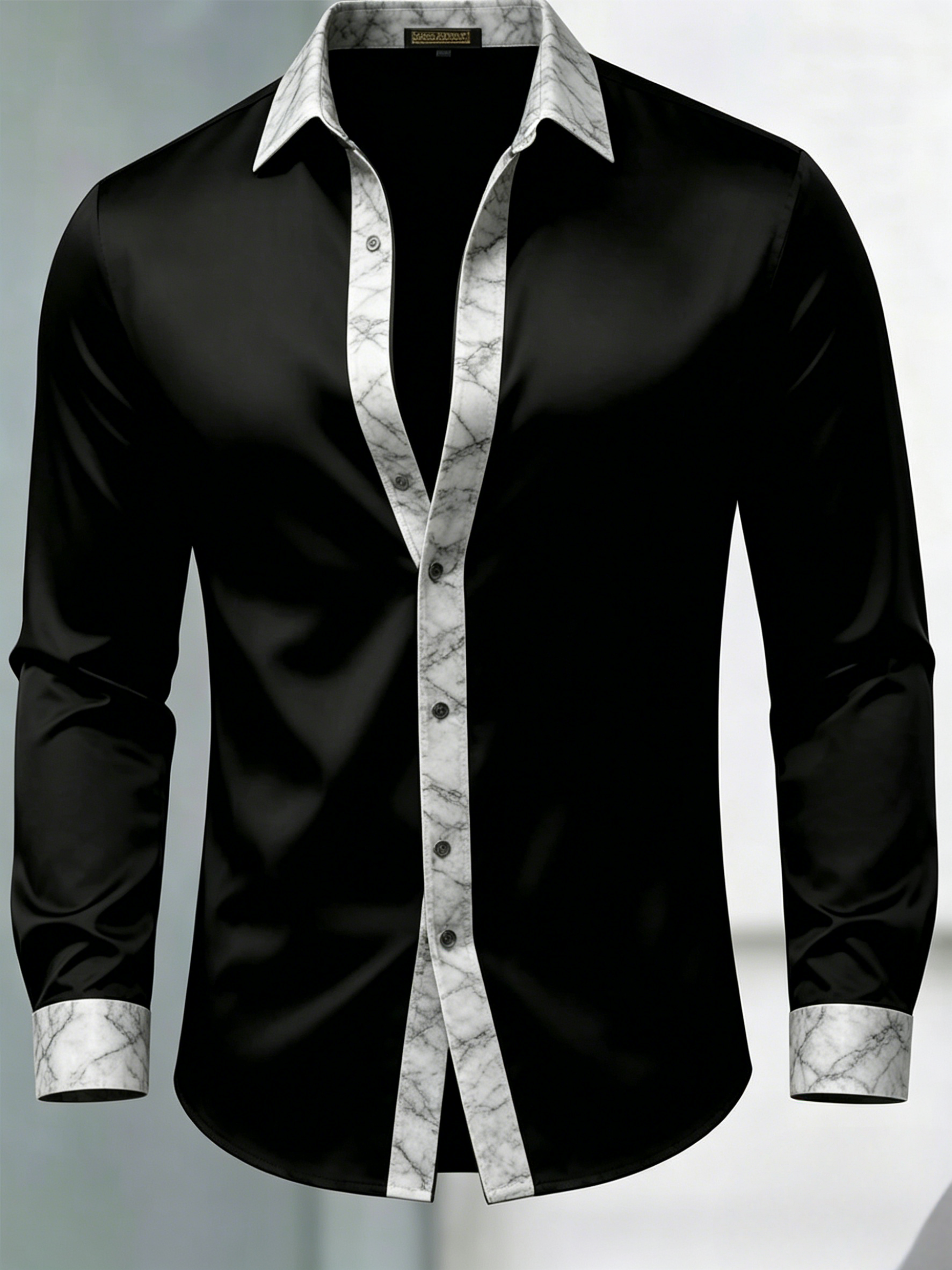 Camisa de lujo Gorgeous de manga larga para hombre