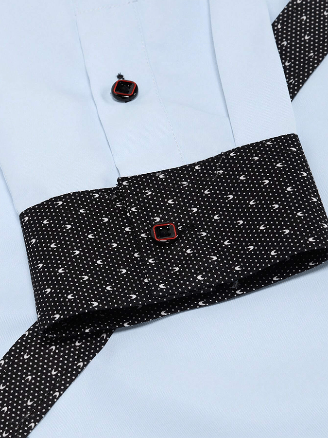 Camisa geométrico Design ejecutivo casual para hombre