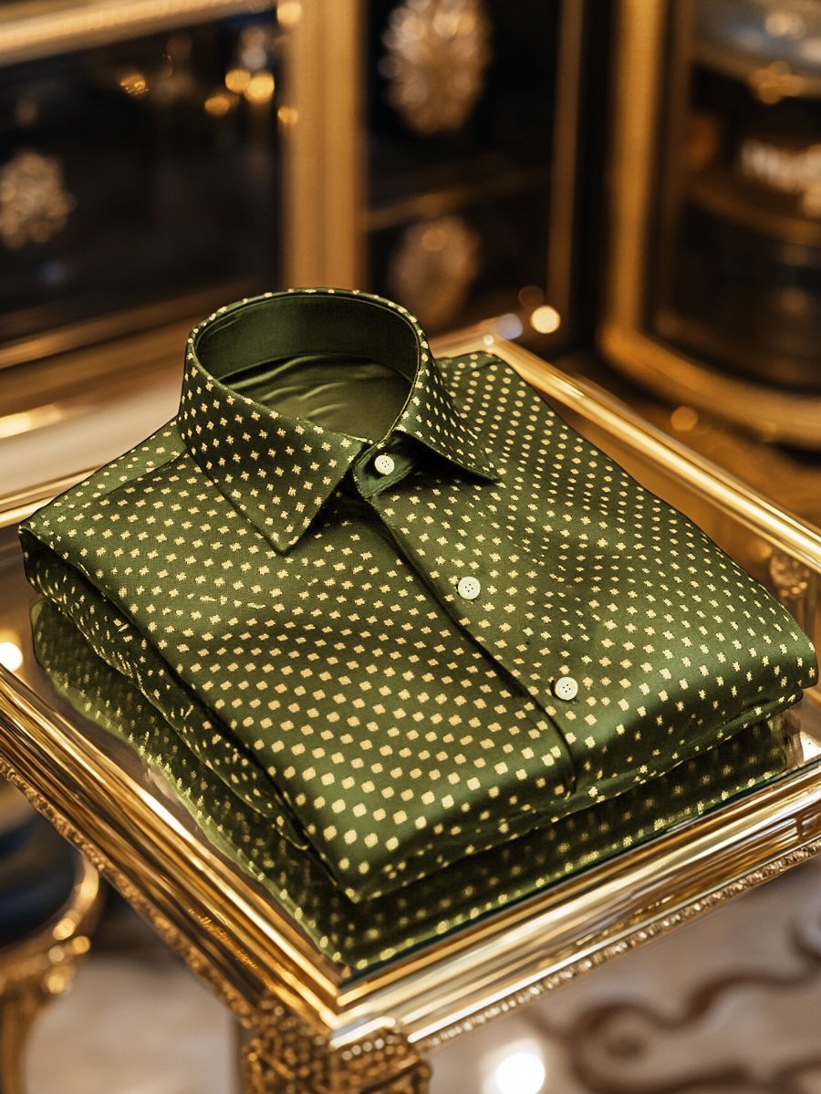 para hombre de lujo ejecutivo de manga larga camisa