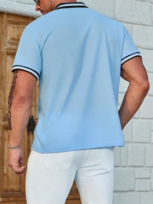 Casual cierre Polo para hombre