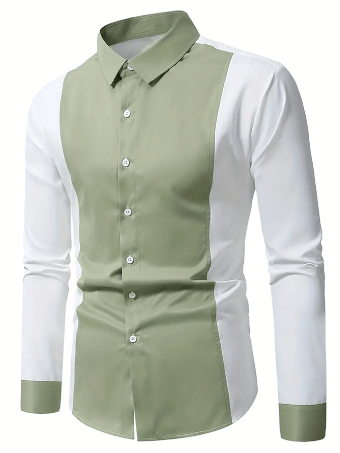 Camisa a rayas ejecutivo casual para hombre