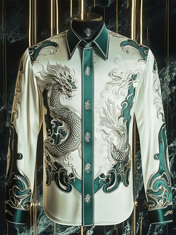 Camisa de lujo Gorgeous de manga larga para hombre