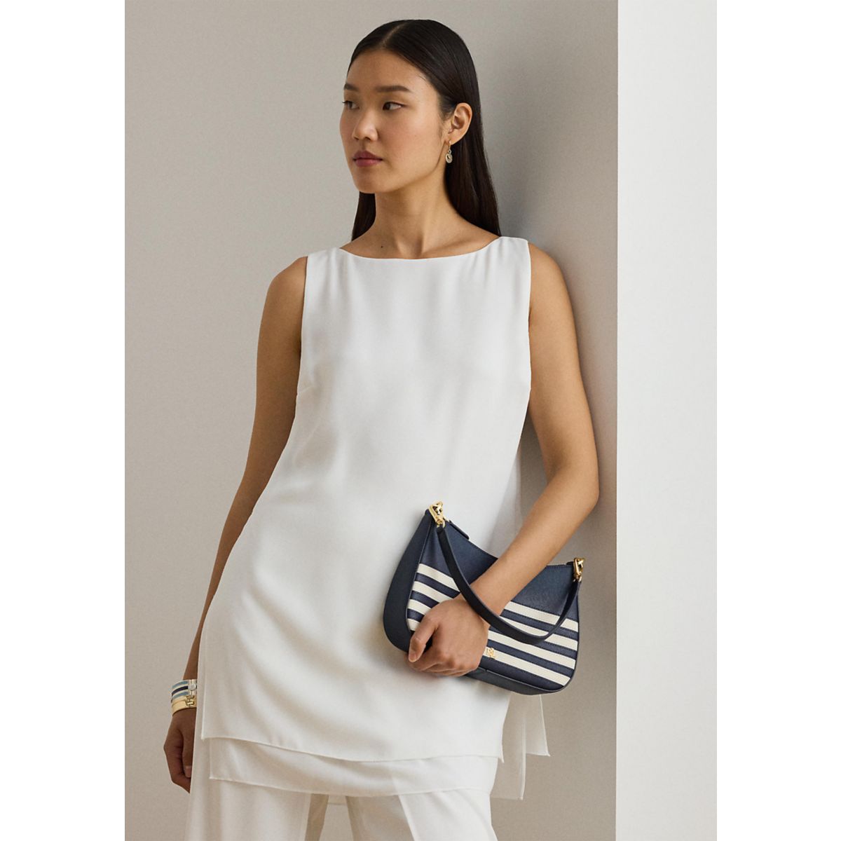 Striped Leather Medium Danni Bag - 2