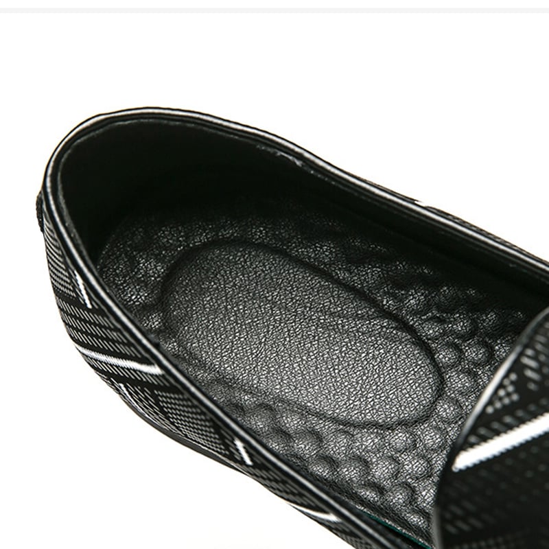 Zapatos de moda All-Match Ethnic Style casual cuero para hombre