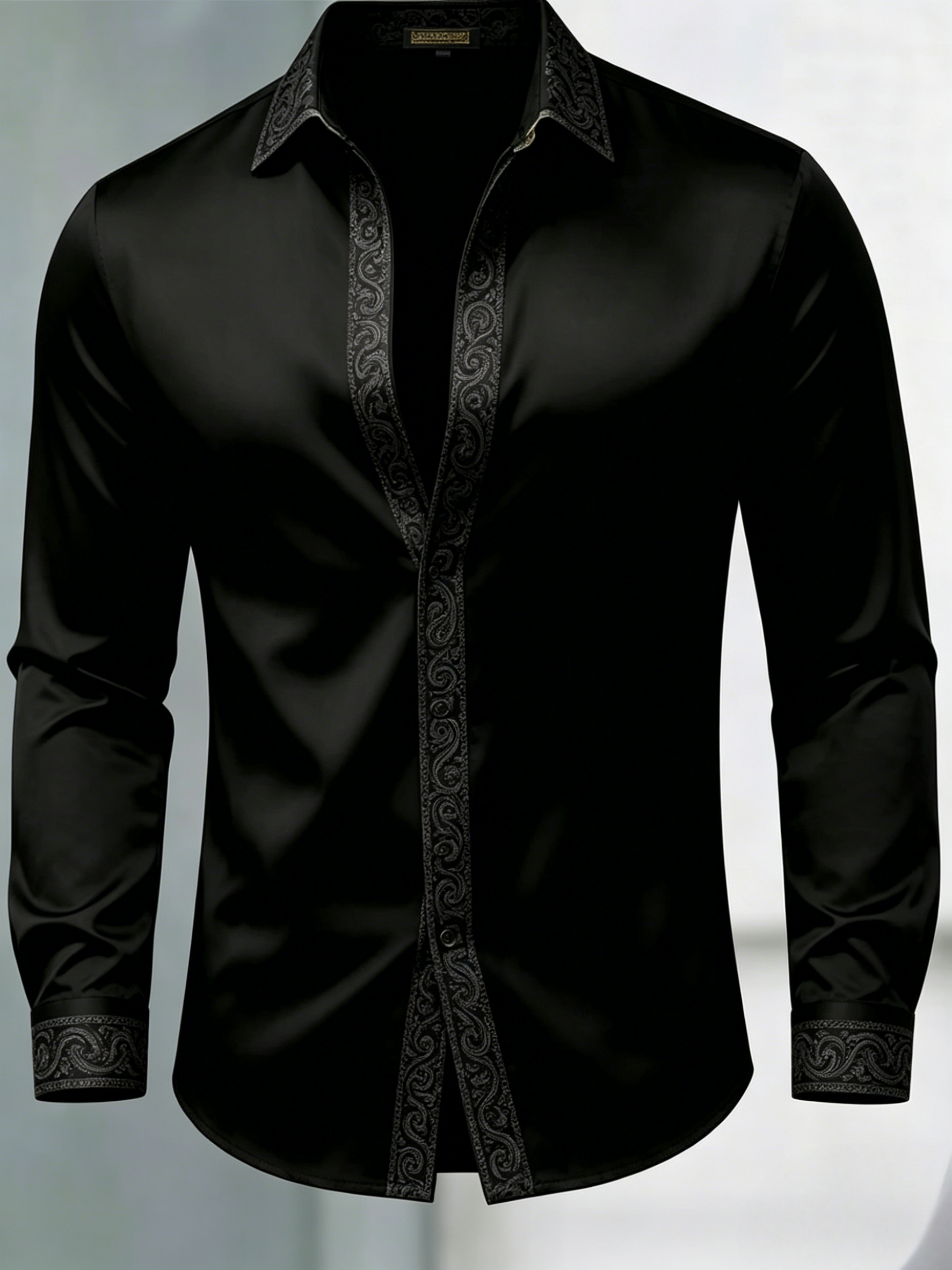 Camisa de lujo Gorgeous de manga larga para hombre