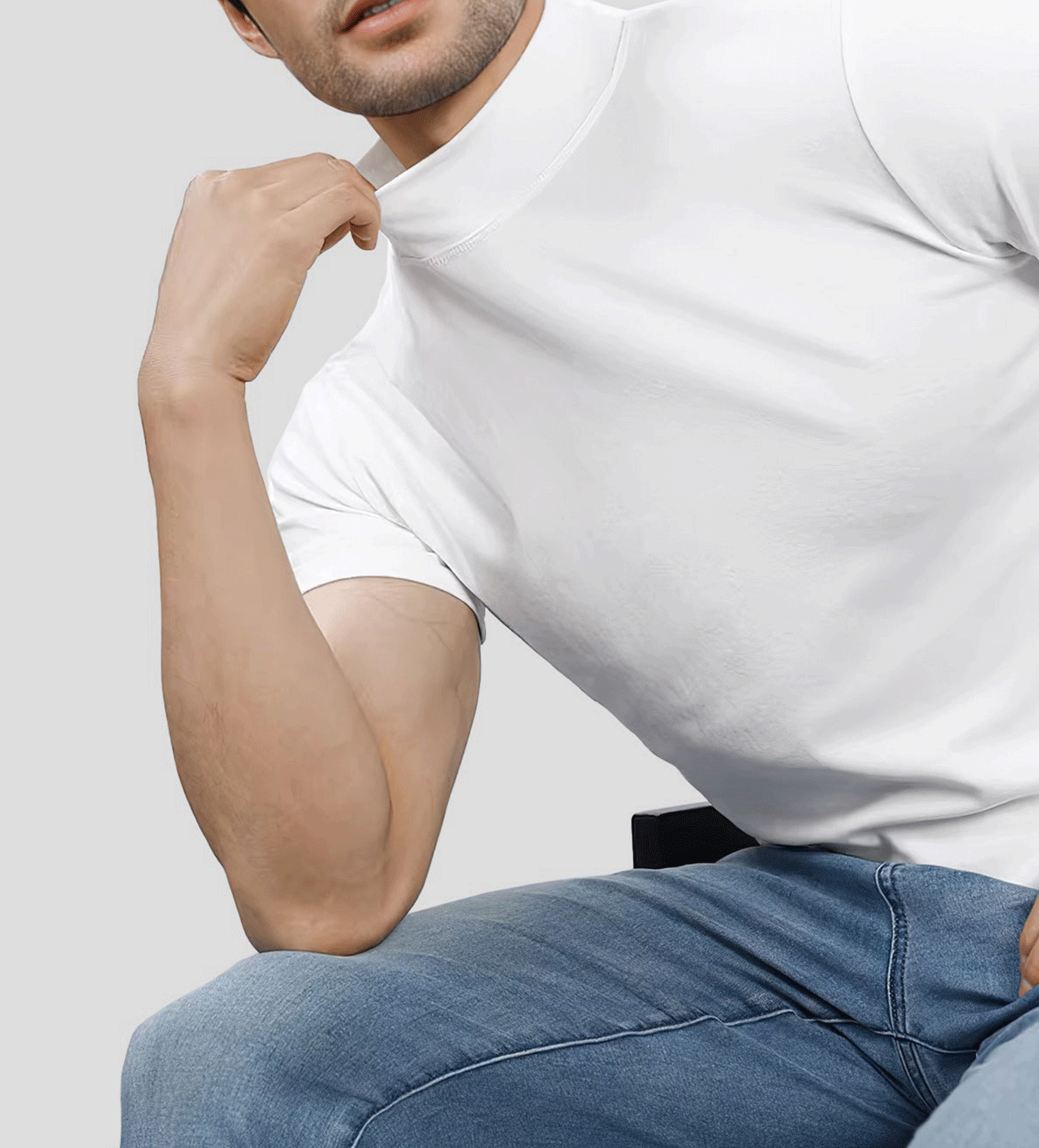StayCool 2.0 Mock Neck de manga corta Tee