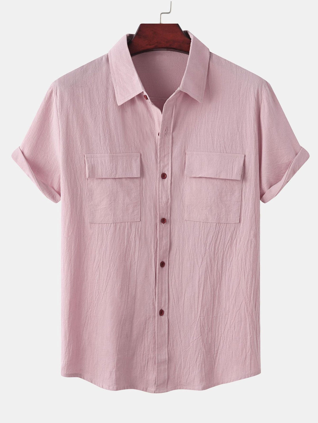 Camisa Man Button Up With Patch Pockets