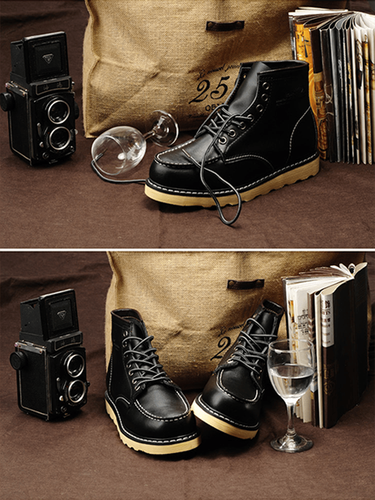 Botas vintage para exterior cuero Martin