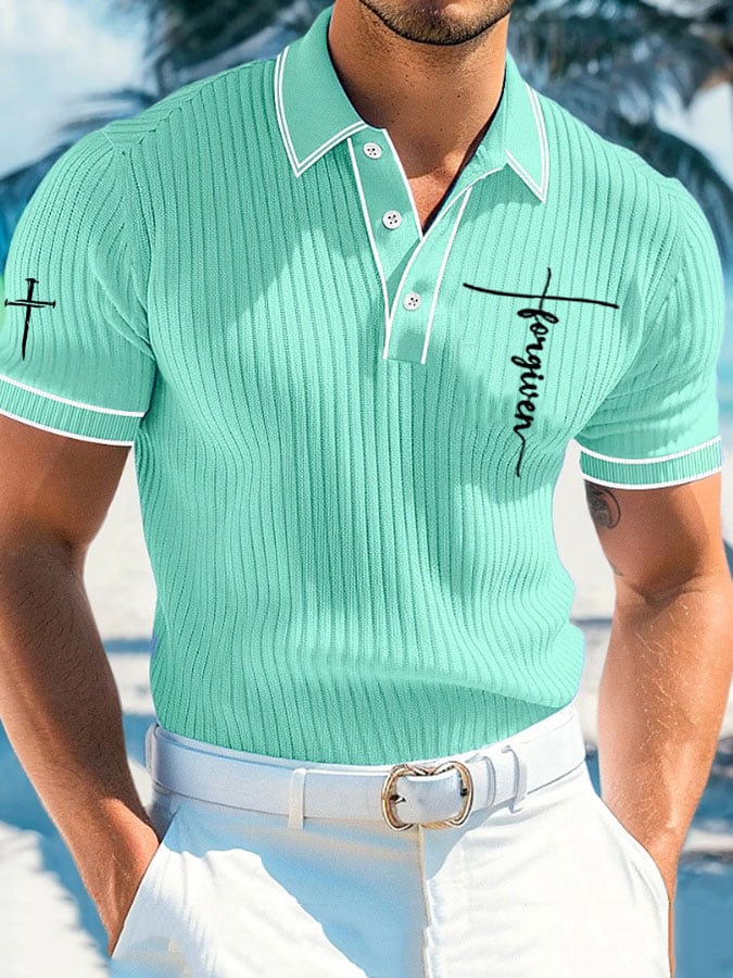Camisa polo Faith estampado para hombre