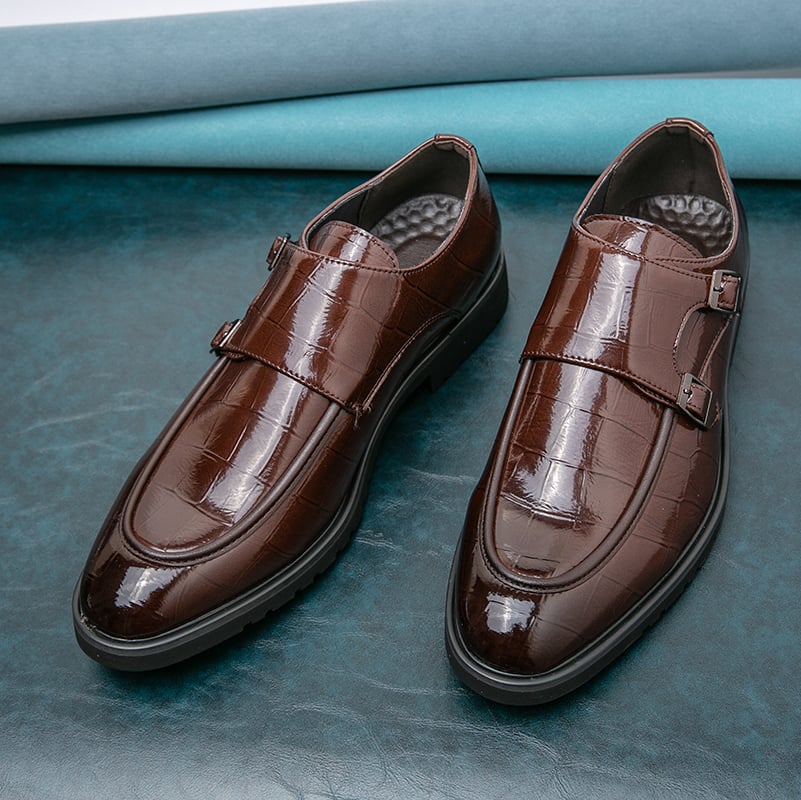 Zapatos New clásico cuero Wedding Party ejecutivo de moda Slip On Men Dress