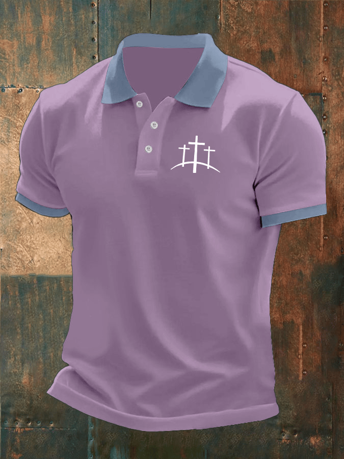 Camisa polo Faith estampado casual para hombre