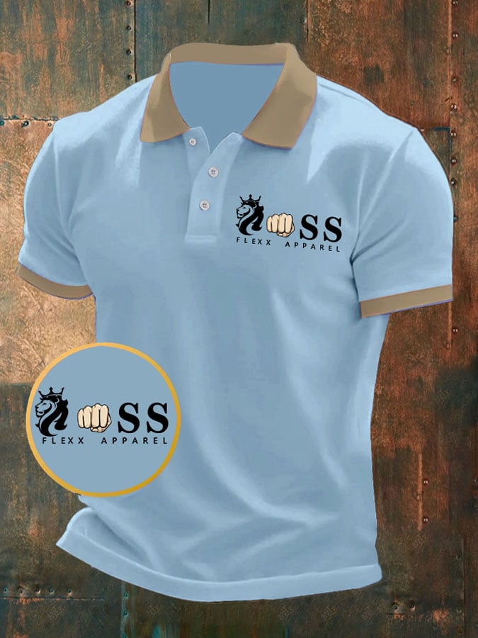 Camisa polo elegantee ejecutivo casual for men in contrasting color