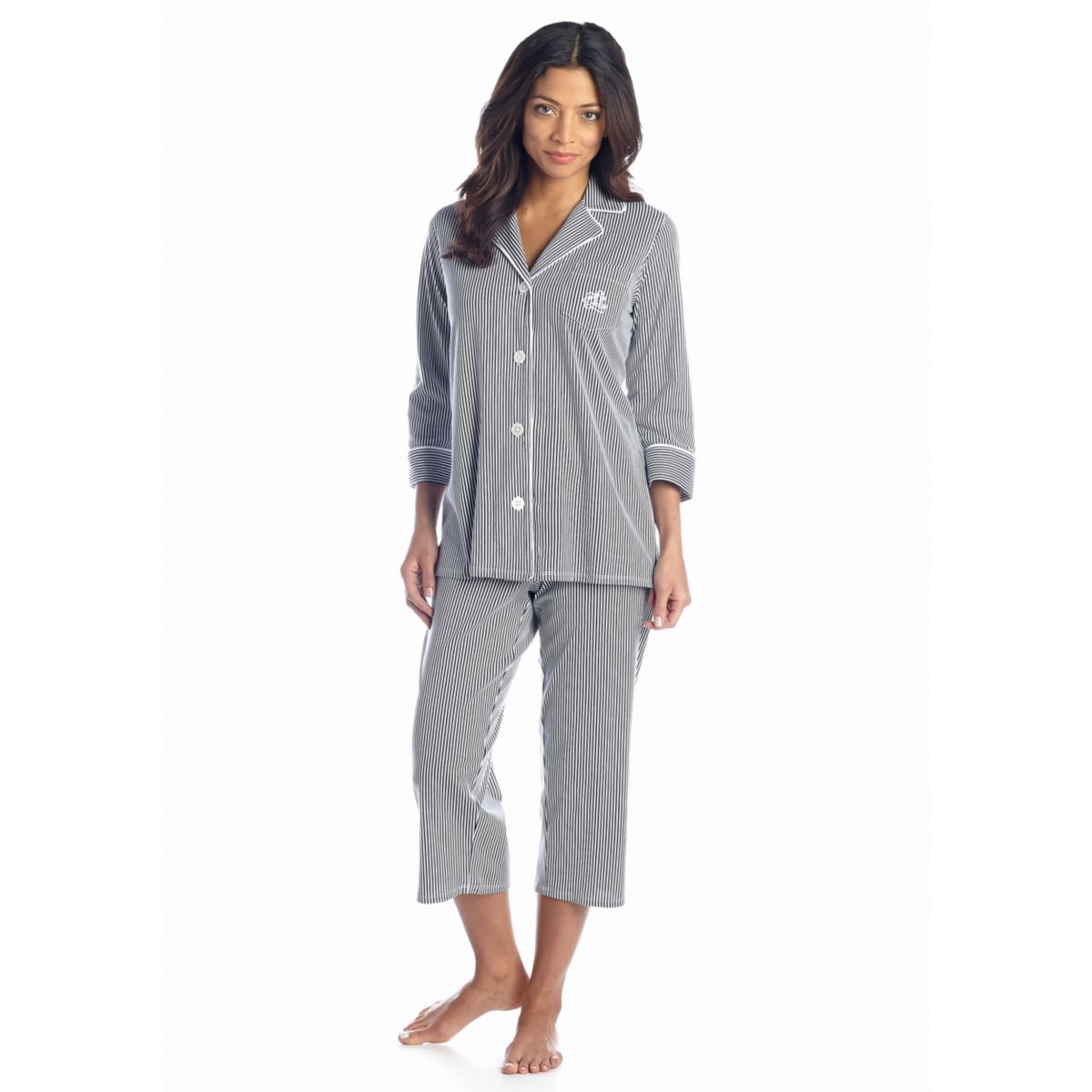 Knit Capri Pajama Set - 7