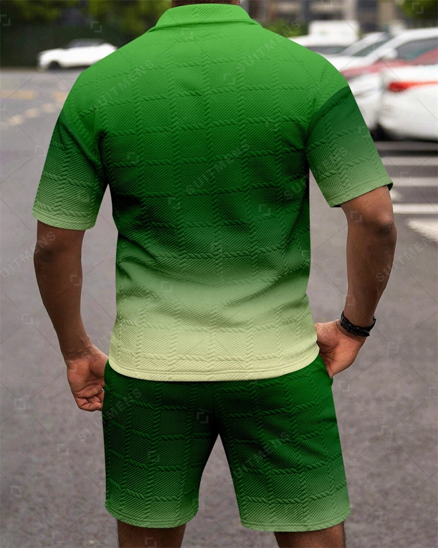 Camisa polo Simple Textured Summer Set 253 para hombre