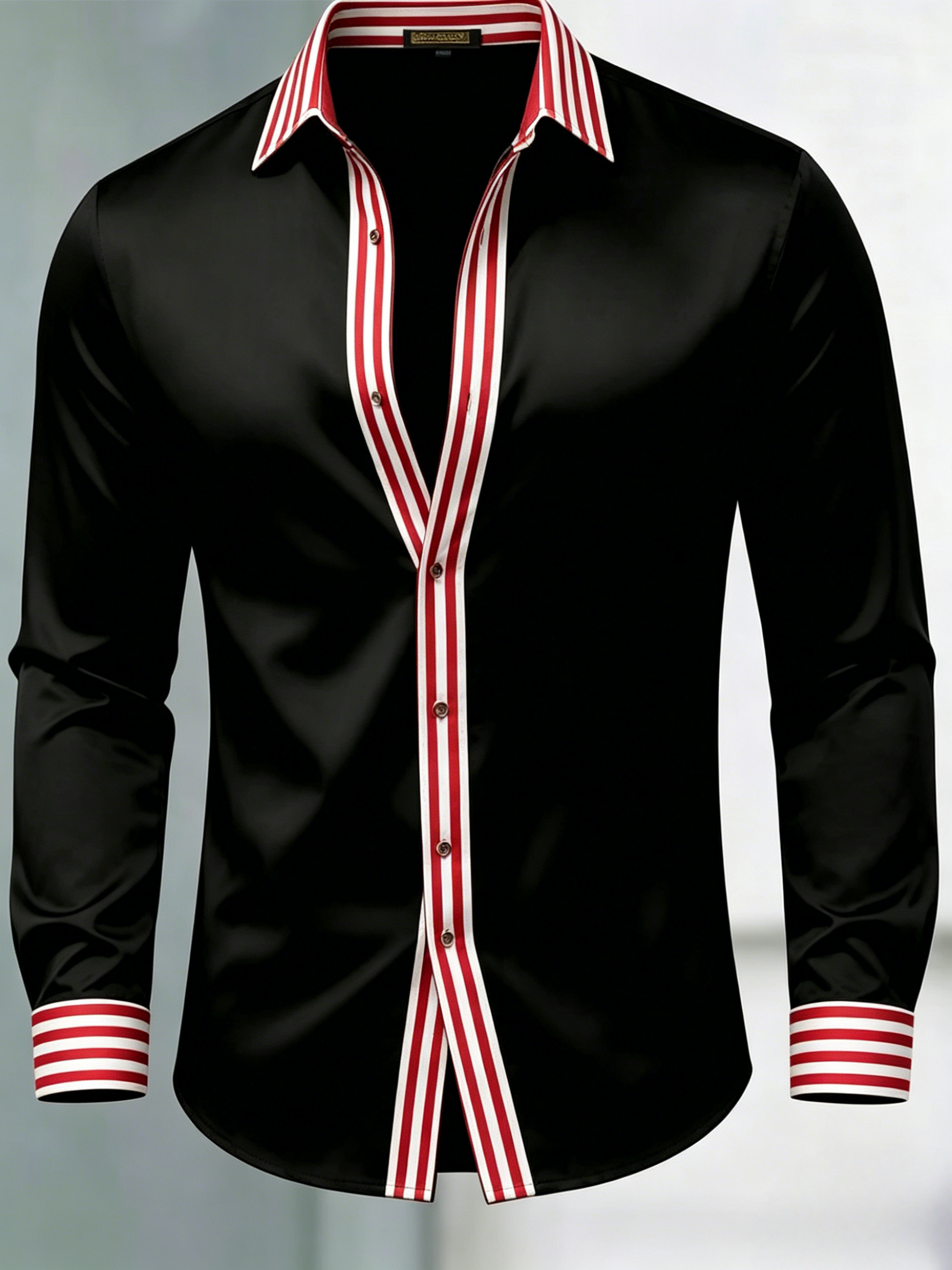 Camisa de lujo Gorgeous de manga larga para hombre