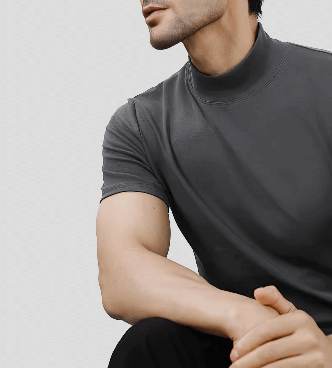 StayCool 2.0 Mock Neck de manga corta Tee
