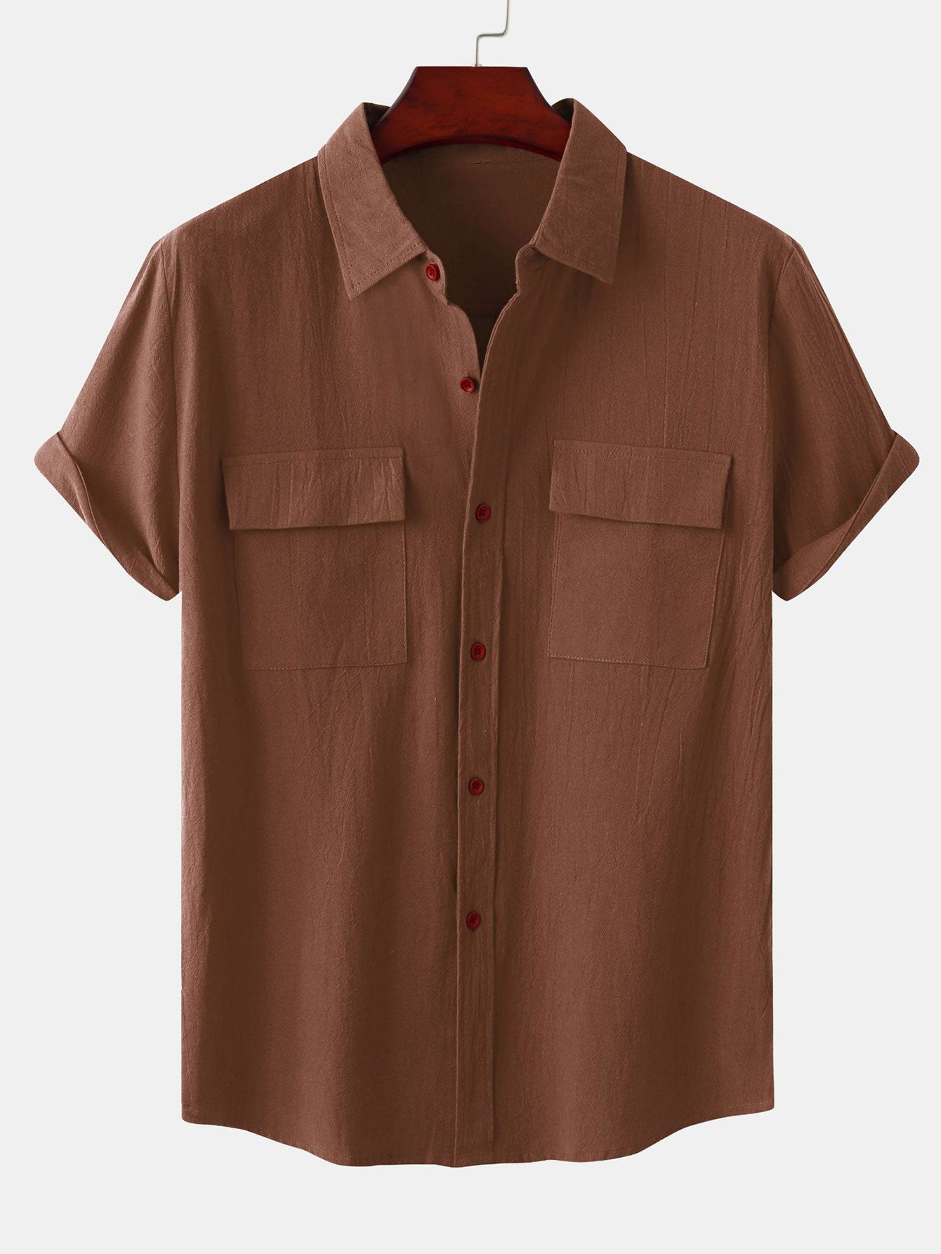 Camisa Man Button Up With Patch Pockets