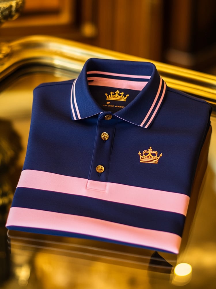 Camisa polo ejecutivo casual Button de manga corta para hombre
