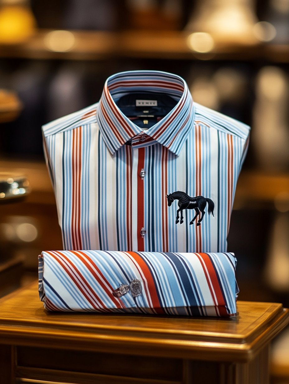 Camisa de lujo ejecutivo de manga larga para hombre