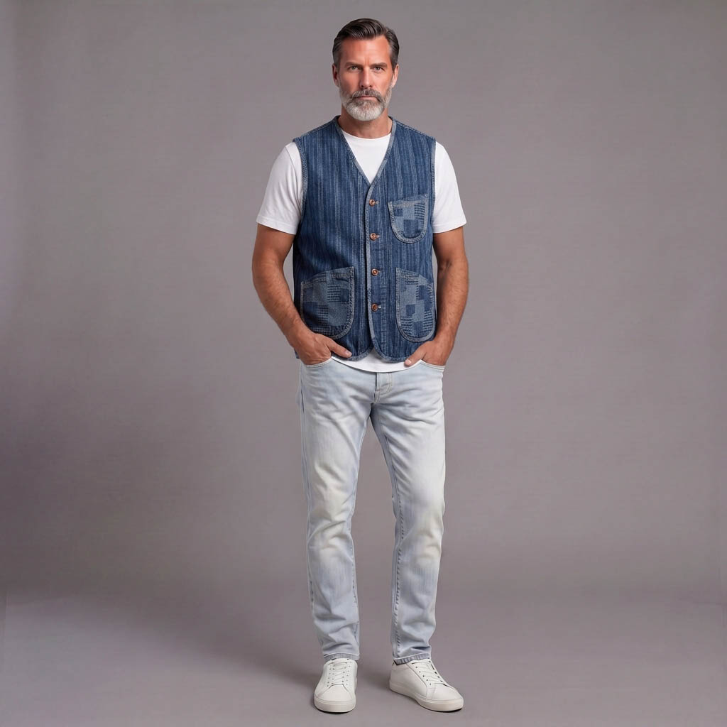 Denim Vest para hombre