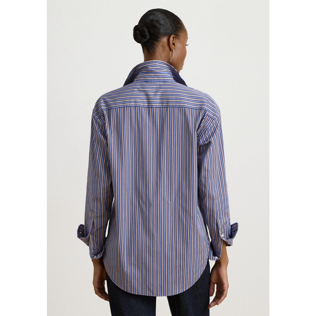 Relaxed Fit Striped Broadcloth Shirt - 2