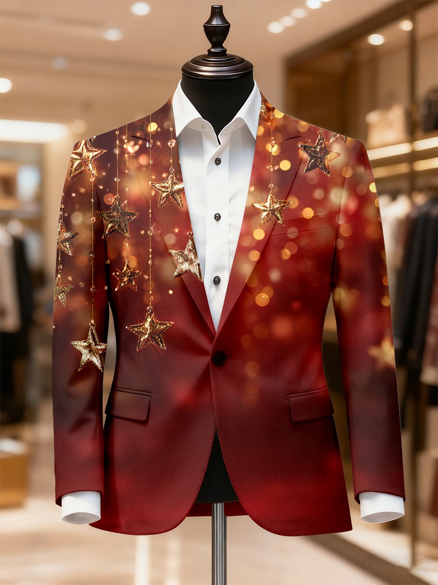 Ejecutivo casual Christmas Suit Outerwear para hombre