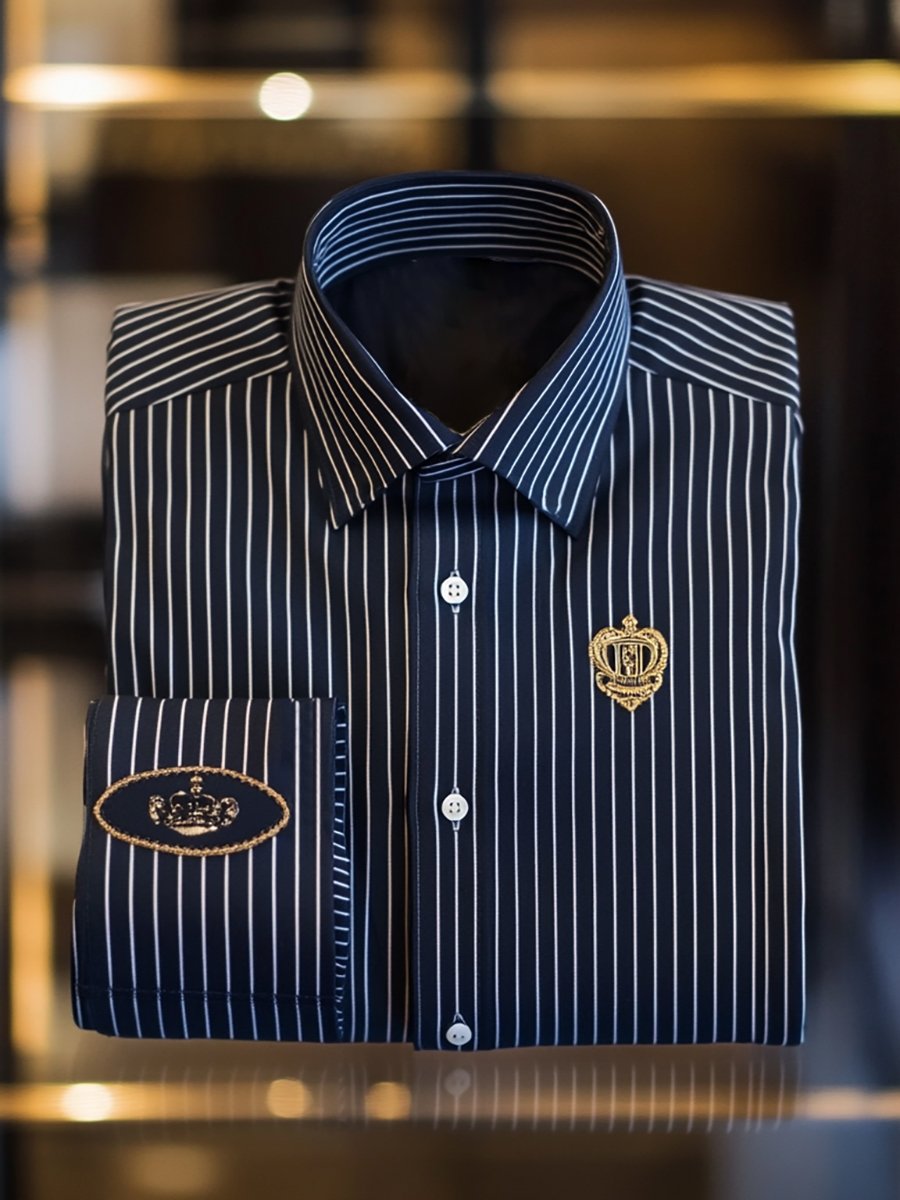 Camisa para exterior casual rayas de manga larga para hombre