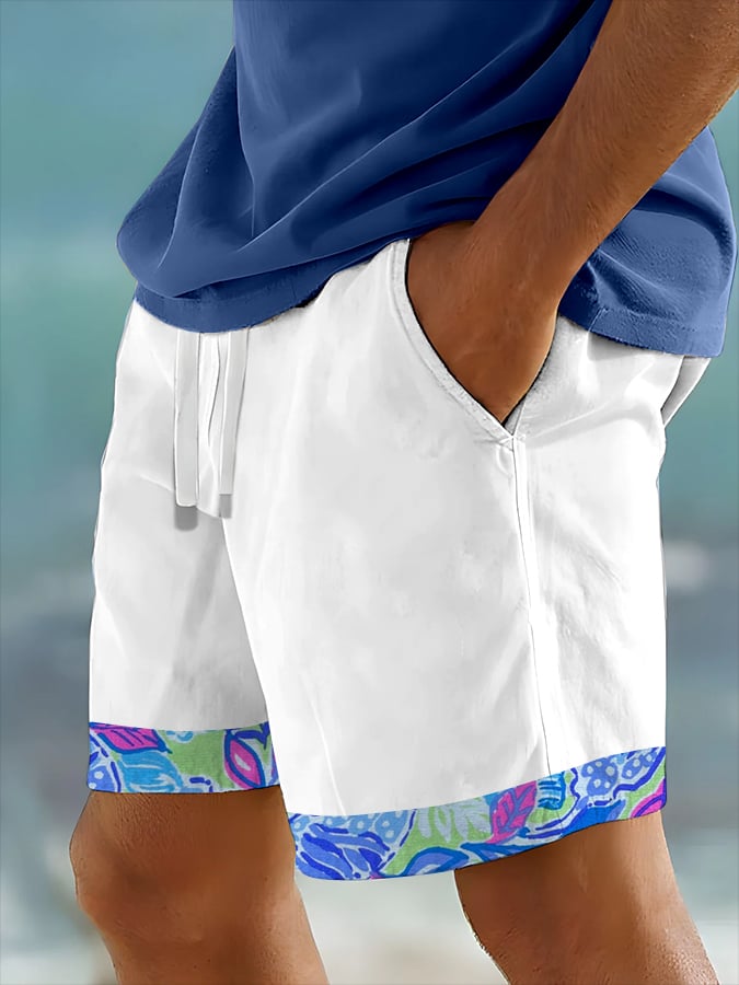 Shorts Hawaiian estampado Resort (With Pockets) para hombre