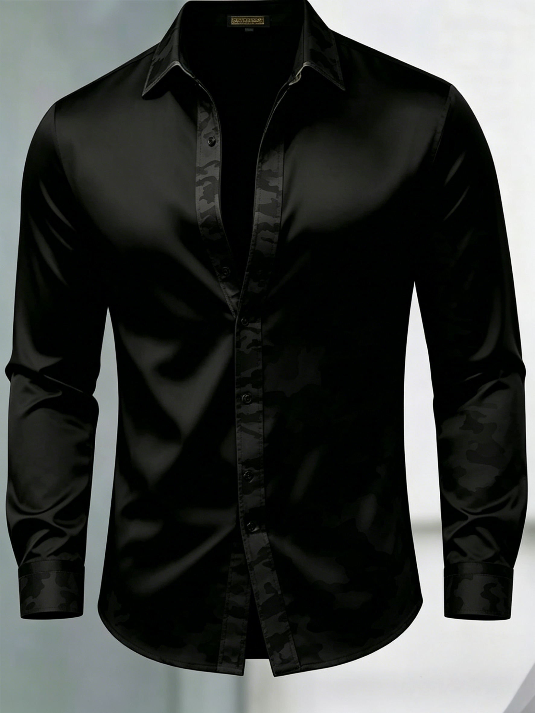Camisa de lujo Gorgeous de manga larga para hombre