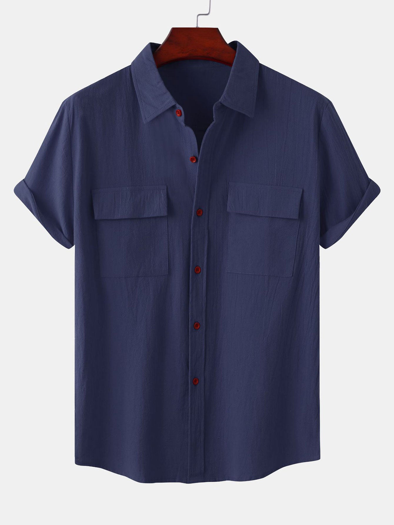 Camisa Man Button Up With Patch Pockets
