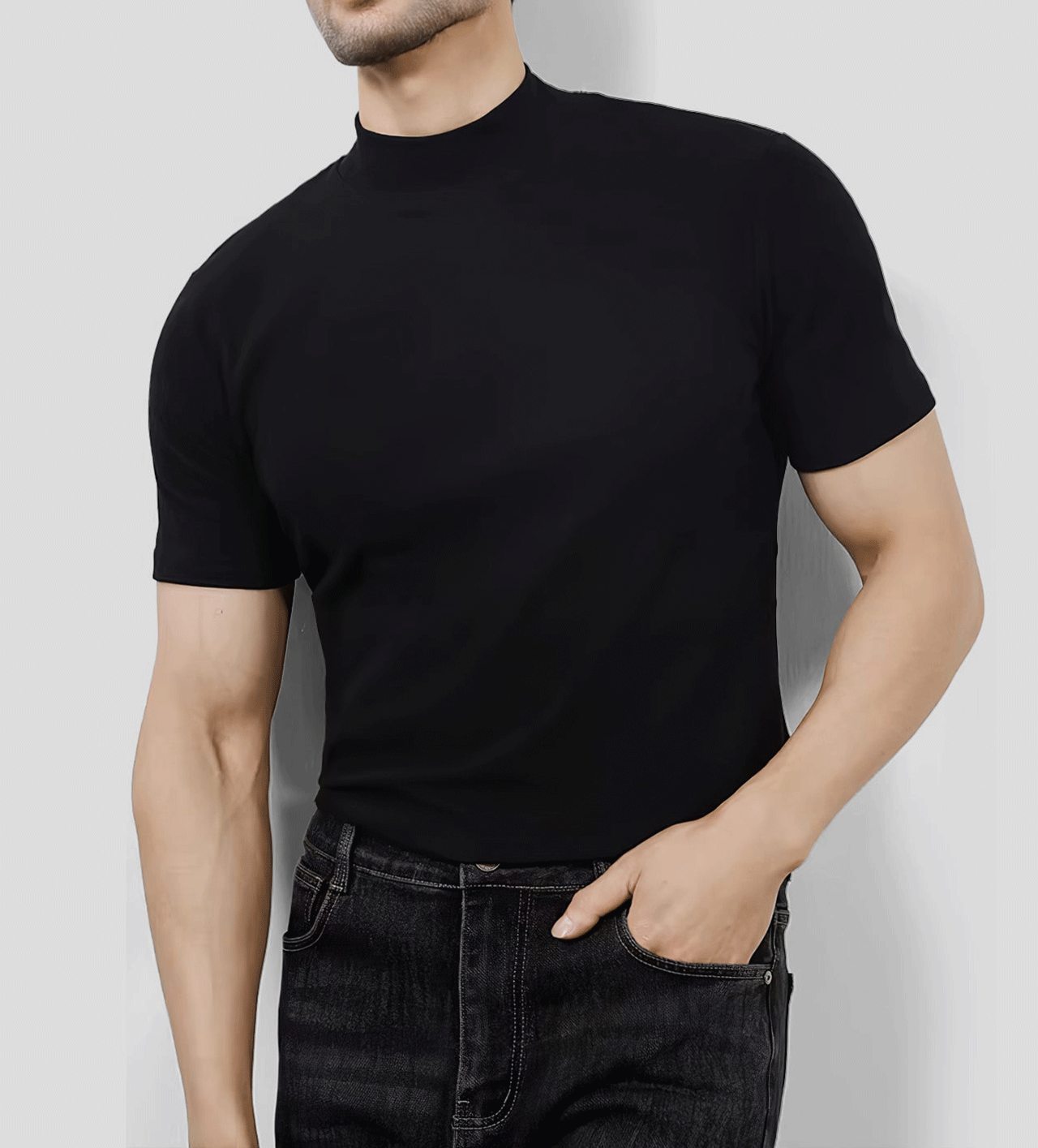 StayCool 2.0 Mock Neck de manga corta Tee