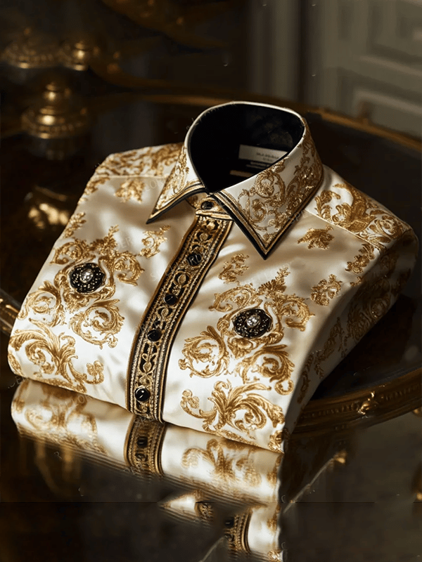 Camisa de lujo Gorgeous de manga larga para hombre