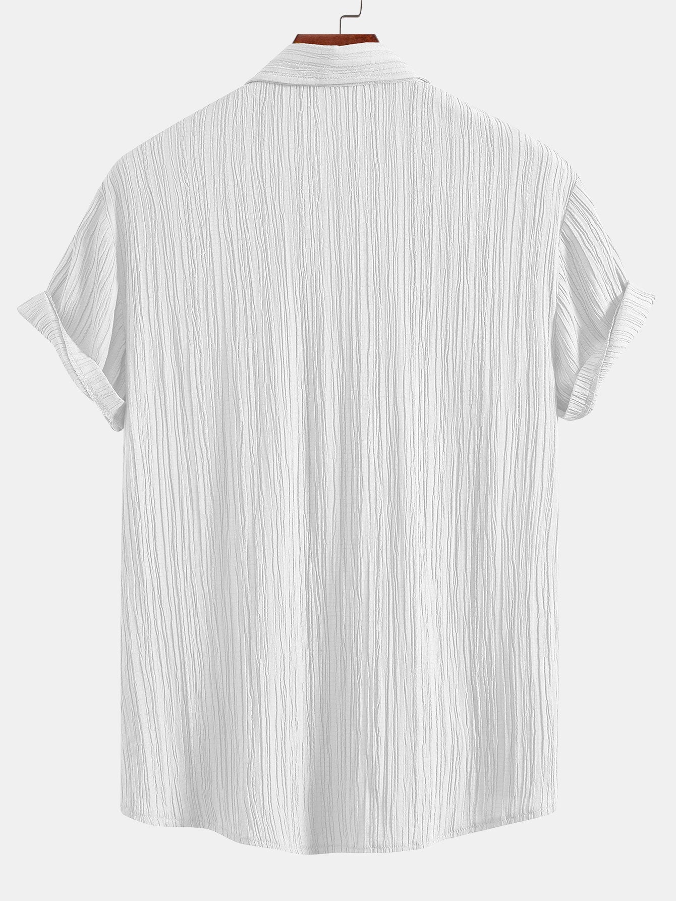Camisa Crinkled Textured Button Up