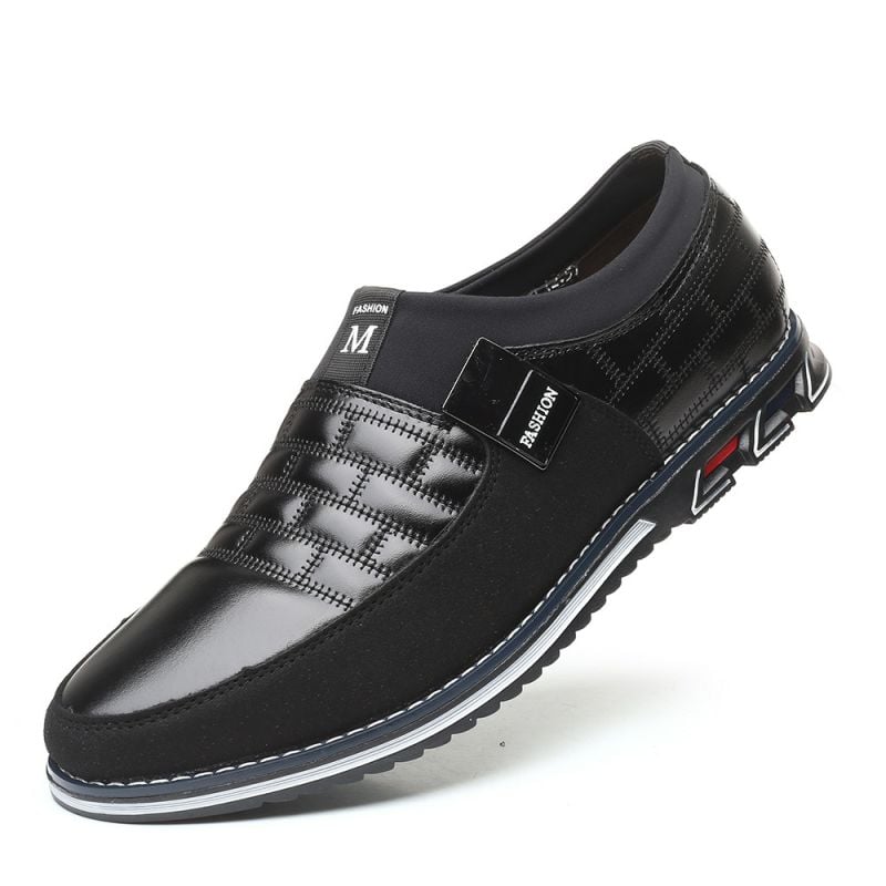 Zapatos ejecutivo casual Simple de moda cuero para hombre