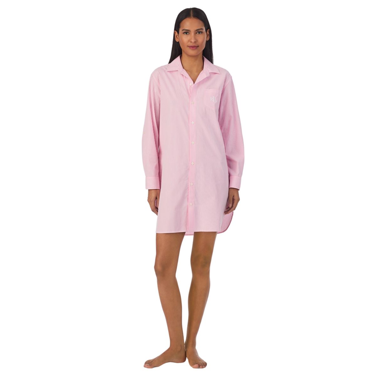 Signature Long Sleeve His Shirt Sleepshirt - 5