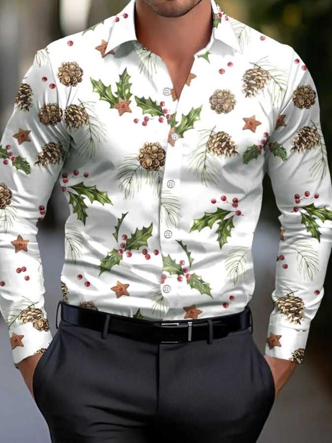 Ejecutivo Christmas camisas para hombre