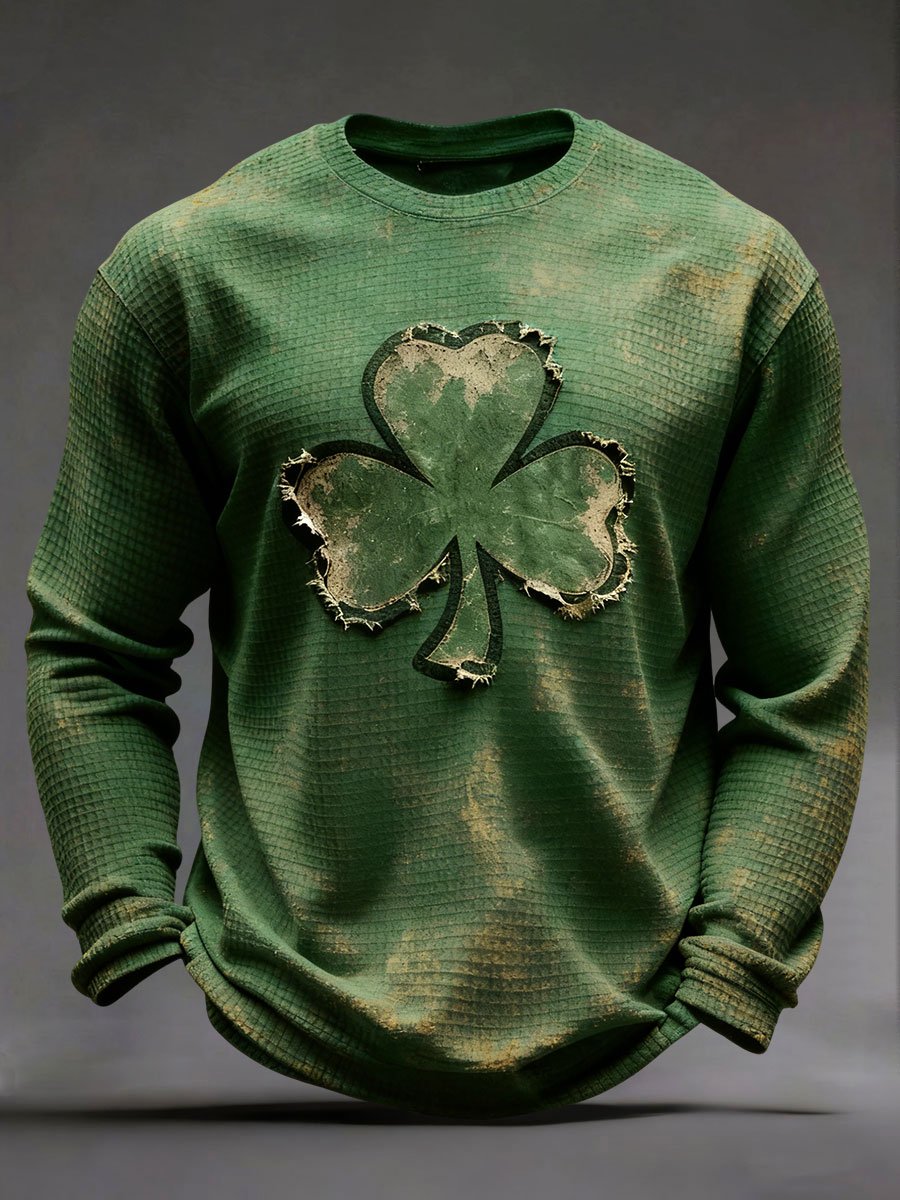 Camiseta St. Patrick's Day Waffle para hombre