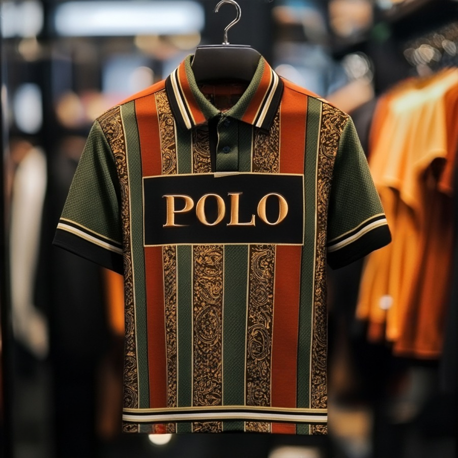 Camisa polo de lujo ejecutivo casual Vacation de manga corta