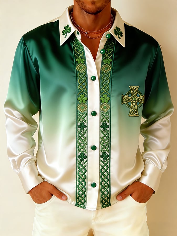 Saint Patrick's Day Shamrock Faith Princamiseta para hombre