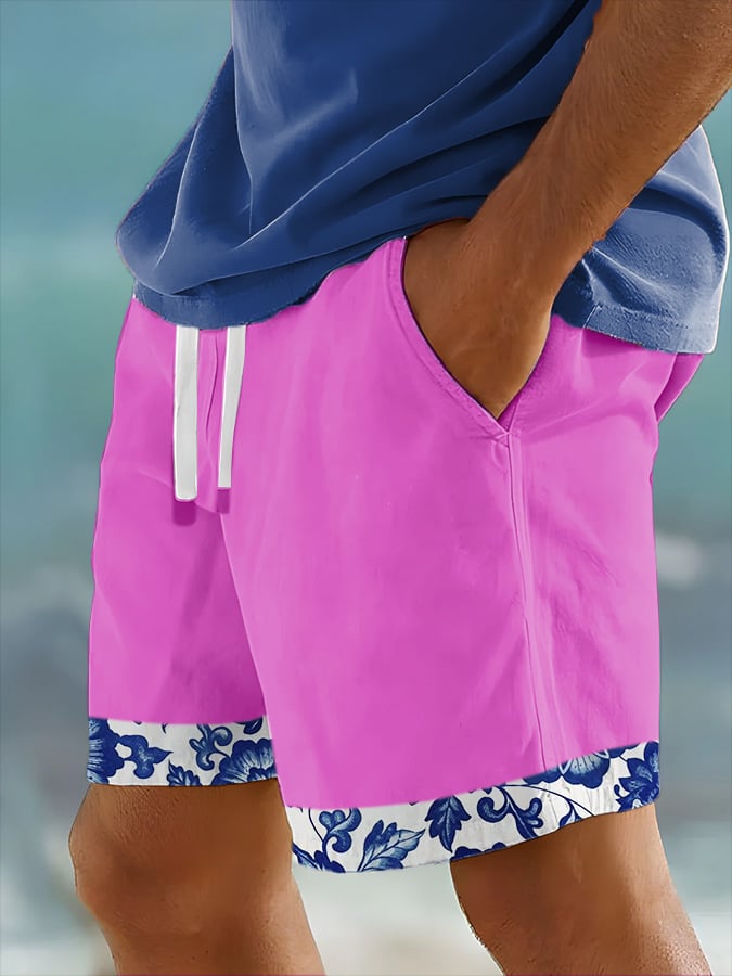 Shorts Hawaiian estampado Resort (With Pockets) para hombre