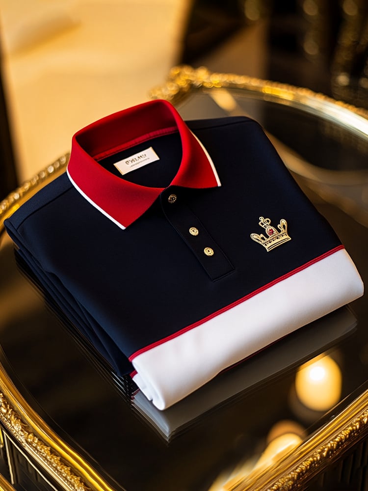 Camisa polo ejecutivo casual Button de manga corta para hombre