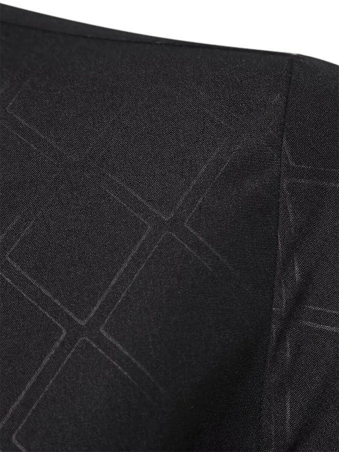 Camisa geométrico Design ejecutivo casual para hombre
