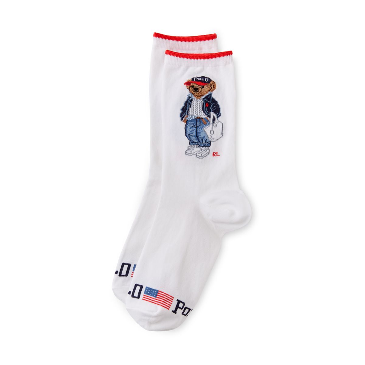 Spring Bear Crew Socks - 1