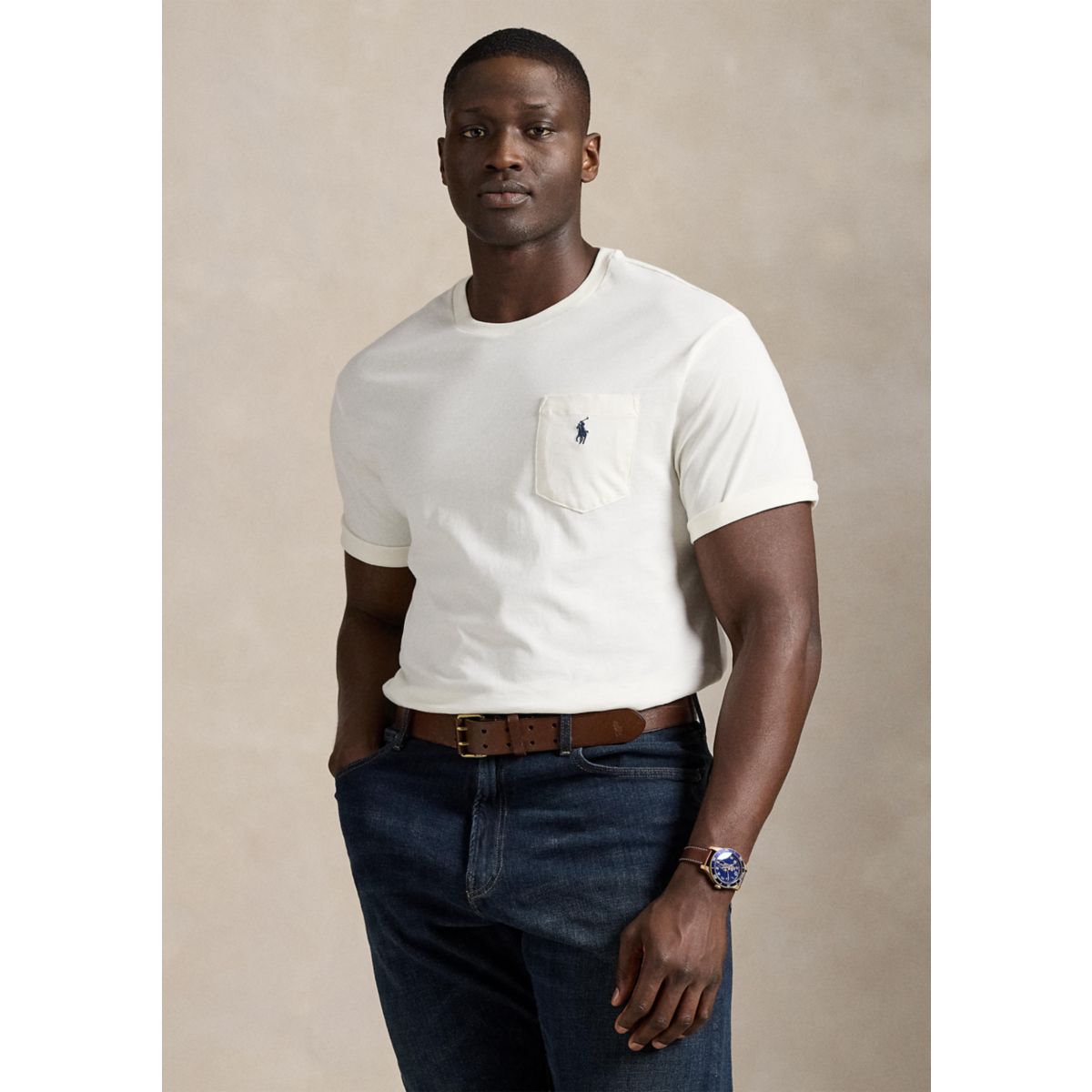 Big & Tall Jersey Pocket T-Shirt - 1