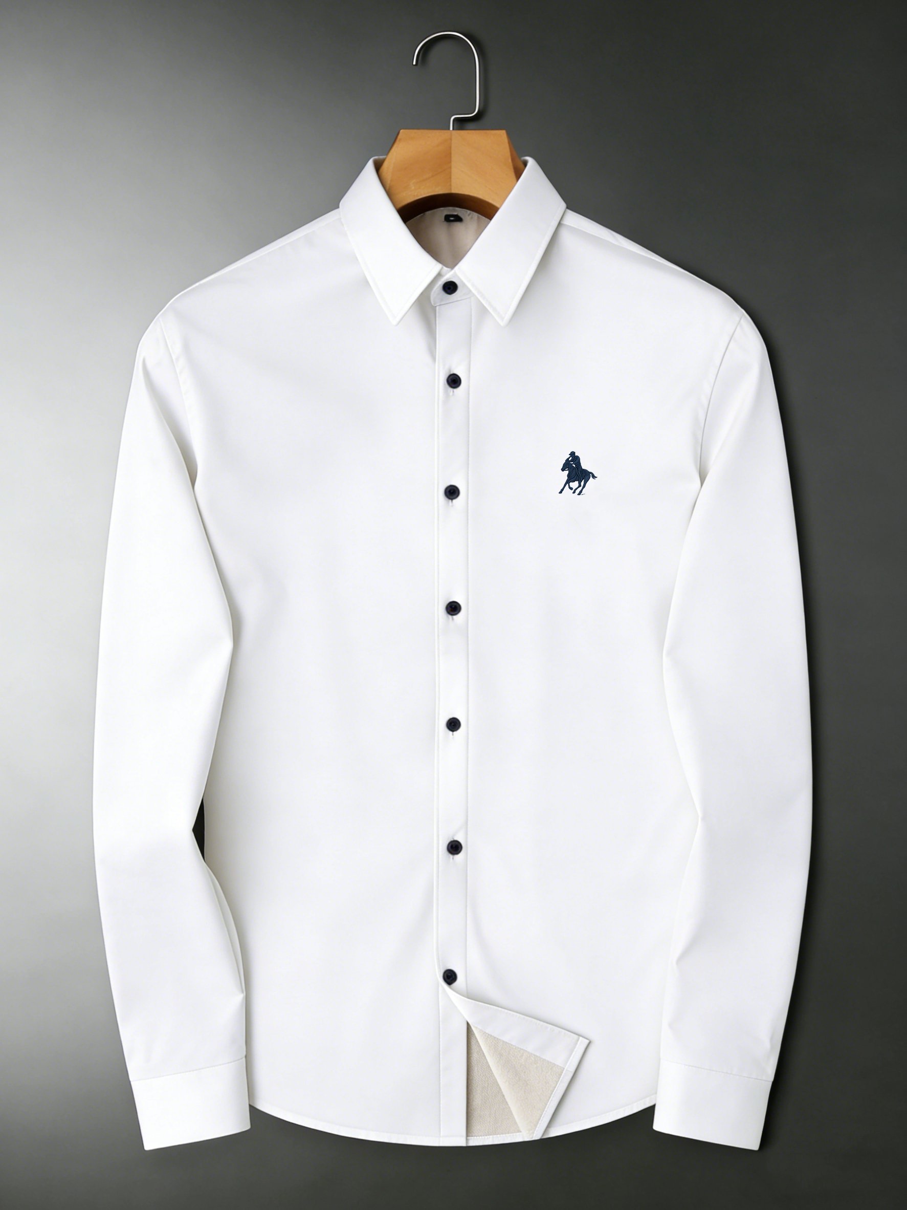 Camisa premium Wrinkle-Resistant White de chalecoir